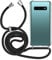 MyGadget Handykette für Samsung Galaxy S10 - [ TPU Hülle mit verstellbaren Band ] - Handyhülle mit Handyband zum Umhängen Kordel Schnur Case Schutzhülle - Schwarz