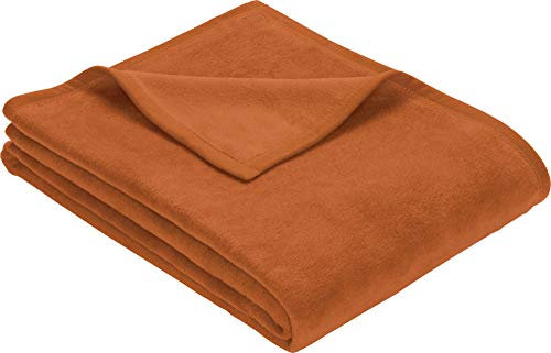 Erwin Müller Wohndecke, Wolldecke, Kuscheldecke Terra Größe 150x200 cm - strapazierstark, weich, temparaturausgleichend (weitere Farben, Größen)