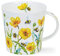 Dunoon Tasse aus feinem Porzellan Cairngorm Form Busy Bees Muster 480 ml spülmaschinenfest Buttercup