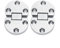 Folding Flip Top Hinge, 2Pcs Zinc Alloy Self-Supporting 180 Degree Round Sewing Folding Table Backflap Hinges for Home Flap Desk Cupboard Oval Hardware