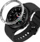 AISPORTS Anillo de Bisel Compatible con Samsung Galaxy Watch 4 Classic 46mm Cubierta Adhesiva Bucle de Bisel Cubierta Protectora de Bisel de Metal Antiarañazos para Samsung Galaxy Watch 4 Classic 46mm