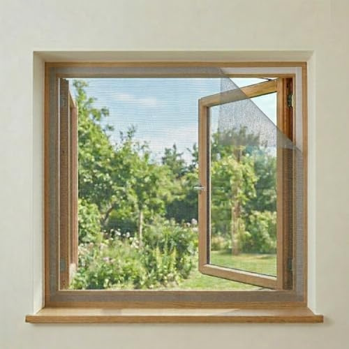 Filet Moustiquaire pour fenêtre sans perçage (Lot de 3) (150cm x 180cm)