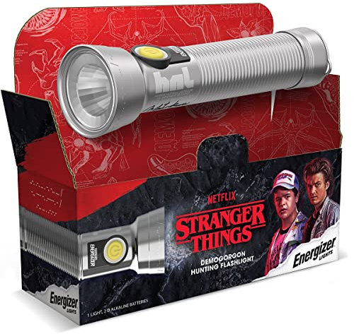 Energizer Stranger Things Demogorgon Jagd-LED-Taschenlampe, limitierte Auflage, Batterien im Lieferumfang enthalten, Vintage-Taschenlampe, Stranger Things Collector's Edition