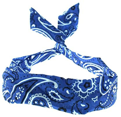 Topkids Accessories Paisley Wire Headbands for Women's Hair, Girls Headbands Hair Bands for Women Hair Accessories for Women Head Bands Adult Women Women's Fashion Headbands (Royal Blue)