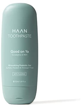 HAAN - Wohltuende Zahnpasta mit Fluorid Good On Ya 50 ml - Vegan und nachfüllbar Eukalyptus und Minzaroma