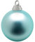 Deco Woerner Hellblaue, Matte Weihnachtskugel aus schwer entflammbarem Kunststoff, 20 cm Ø - per Stück