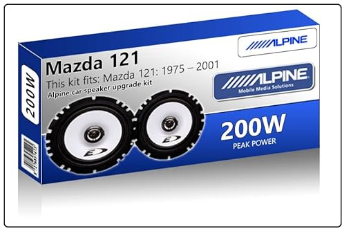 121 Speaker upgrade Rear Door Alpine car speakers 5.25 13cm 200W