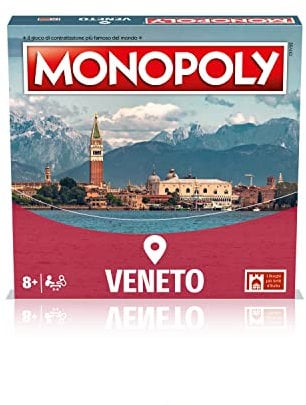 Winning Moves, Die schönsten Dörfer Italiens Venetien Edition, italienische Ausgabe, Spiel für Familien, ab 8 Jahren +