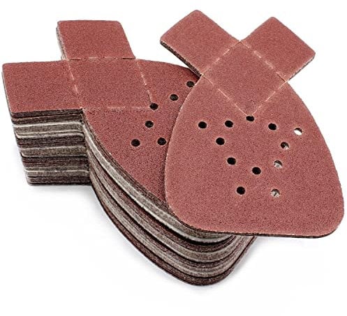 100 Stück Klett Schleifpapier Dreieckschleifer Deltaschleifer Maus Schleifmaus Schleifer Schleifdreiecke Mouse 95 x 135 mm Dreieck Schleifer Schleifscheiben für Black & Decker (100 Stück P240)