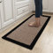 farsky Tappeto da cucina lavabile e antiscivolo, in cotone e lino, passatoia per corridoio, per cucina, soggiorno, tappeto nero (50 x 120 cm)