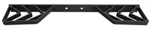 XIMPLIO Universal Doppelte Trittstufe Trittbrett für Anhängerkupplung Anschraubplatte 2 Loch 90 mm Flanschkugel AHK (Black)
