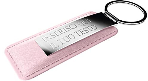 Portachiavi personalizzato uomo donna - portachiavi personalizzabile per auto , casa ideale per regalo , lavoro e uso quotidiano - 100% Made in Italy