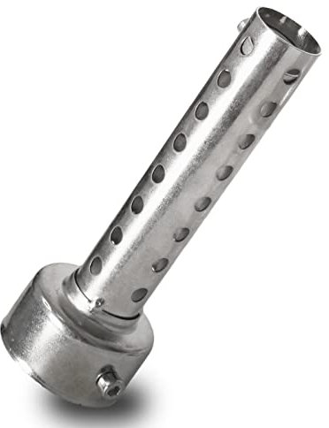 Andux Zone Motorrad-Endschalldämpfer 47mm Abnehmbarer Universal-Endschalldämpfer XSQ-03 (Silber)