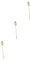 Toyvian 3 STK Kronen Zepter Gehstock Kostüm Spazierstock Dekorativer Spazierstock Eleganter Prop-Stick Kleiderstock Party Zauberstab Krone Zauberstab Kostümzubehör Fein Schmücken Stahl