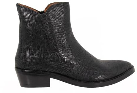 Emanuélle Vee Stivaletto Donna Tronchetto Pelle Stampa Serpente Black 432M-504-14-PTW Numero_39