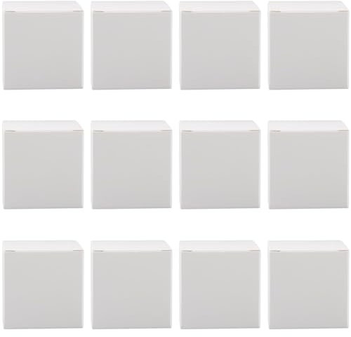 Tabanzhe 12 Pcs Small Box Mailing Box Postal Small Parcel 5 X 5 X 5 Cm Corrugated Cardboard Shipping Box for Business, Mailing, Storage or Gift Giving