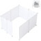 Cat Litter Box Enclosure Splash Guard,DIY Large Pet Litter Box Shields for Open Top Litter Pan.Small Animal Pen for Hamsters, Guinea Pig (Not Include Litter Mat White, Large L24''W24''H16'' 8PCS)