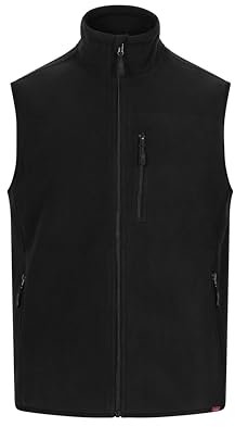 VELILLA Gilet in Pile, Nero, S Unisex-Adulto