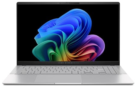 ASUS Vivobook S 15 Laptop; Copilot+ PC, 15,6 3K 120Hz OLED Display, Snapdragon X Elite X1E-78-100 12-Core Processore, 16GB RAM, 1TB SSD, Windows 11 Home, Cool Silver, S5507QAD-PS96