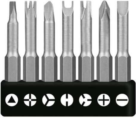 Alrens 7 Stück Spezial-Förmige Schraubendreher-Bit-Set Spezial Bit Set, Dreieck Schraubendreher, Spezial Schraubendreher Werkzeug aus Chrom-Vanadium-legiertem Stahl