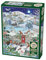 Cobble Hill 1000 Piece Puzzle Village on a Winter Night-Sample Poster Included, White and Black, Christmas Time