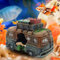 Asfrode Aquarium Ornamente, Bus Felsen Dekoration Aquarium Versteckt Höhle Landschaftsdekoration für Aquarien