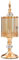 yasoe European Crystal Glass Storage Jar with Lid Rose Candy Jar Gold-Plated Storage Decorative Ornaments Art HomeDecoration,L