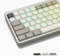 LQXQ Low Profile Keycaps 143, PBT Keyboard Keycaps Shine Through, Keycaps for ANSI US 60% 65% 75% 80% 100% Cherry Gateron MX Switch Mechanical Keyboard, Khaki Grey (ISO Not Supported)