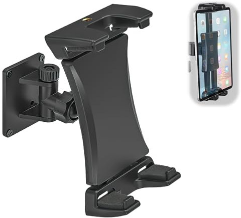 Universal Tablet Wall Mount for 4.5-13.5 Inch Electronic Screens Tablet Mounted Holder compatible with Ipad Iphone Kindle Galaxy Tab Surface Switch Phone Smartphone