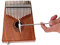 Mahagoni EQ Kalimba Thumb Piano Set mit Abholung für Bühnenleistung