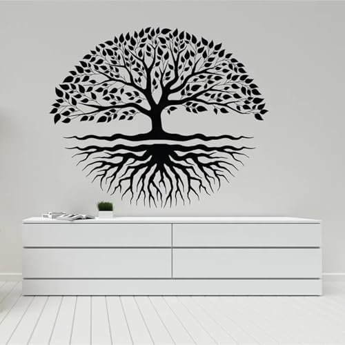 YOZYOOOZ Adesivo da parete Albero della vita Scuola Biblioteca Studio Camera da letto Soggiorno Adesivo da parete in vinile artistico Regalo fai da te
