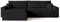 BROMARKT Sofa mit Schlaffunktion Couch L Cordstoff Sofa Bettkasten Schlafsofa für Wohnzimmer Ecksofa freistehend Adi XL Relaxsofa 3 sitzer 272x143x85 cm Schwarz