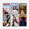 A Set Of 6 Lana Del Rey Poster Singer Music Album Cover Poster Für Zimmer, Ästhetische Leinwand-Wandkunst, Schlafzimmer-Dekor Poster 08x12inch(20x30cm)