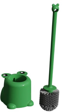 COLLBATH 1 Satz Cartoon -Frosch -Toilettenbürste Pinsel des Langen Griffs Bausatz Toilettenschüsselreiniger Bürstenpeeling Badezimmerbürste für die Toilette kreative toilettenbürste pp Grün