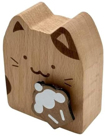 Gvvsjgdbis Spieluhr Aus mit Katzenmotiv, zum Aufziehen, Mechanismus, Musik, Passend für Geburtstagsgeschenke, D, 1 Stück