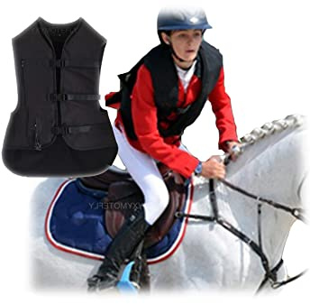 IEOWY Chaleco airbag para equitación - Chaqueta de Motocross - Chaleco airbag para Moto (Color: Preto, Talla: XXS)