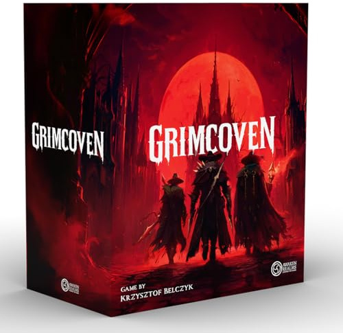 Awaken Realms Grimcoven Standard Edition (Core Box + Stretchtor), Kooperatives Spiel, ab 14 Jahren, 1-4 Spieler, 180 Minuten Spieldauer