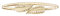 BlackButterfly Metallic Elastische Dehnbare Kette Blatt Gürtel (Gold, L)