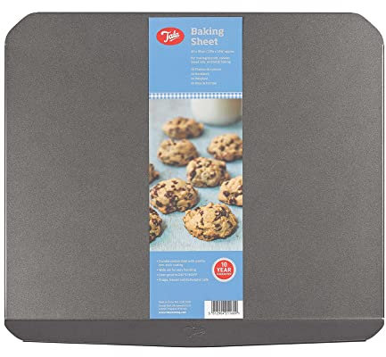 Tala Bandeja para hornear, antiadherente, bandeja para hornear, distribución uniforme del calor para galletas, galletas y pan de jengibre, accesorios para hornear, 40 x 35 cm