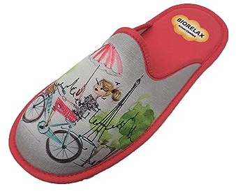 Biorelax Zapatillas de Estar por casa/Mujer Puntera Cerrada