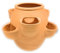 Sun Cakes Grand pot de fleurs en céramique pour fraises en terre cuite (H32 cm)