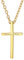Richsteel Personallisierte 18k vergoldet herrenkette mit Anhänger Kreuz Herren Schmuck mit Geschenkebox für Herren