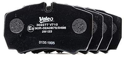 VALEO - Brake pads First - 302277 - Set of 4 pads - Rear axle - Fully equipped with mounted accessories