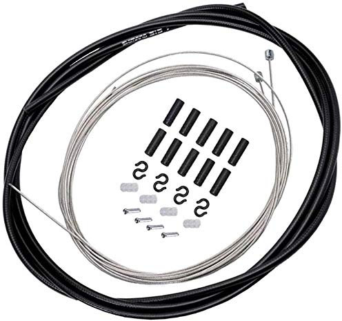 Bestgle Universel Kit de Fil de Câble de Changement de Vitesse 1.5m Câble de Shifter Avant et 2.1m Câble de Shifter Arrière + Kits de Logement Pour Route VTT Vélo