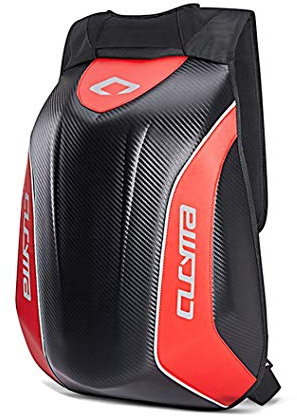 Motorrad Hartschalen Rucksack Bagtecs Carbon 30L rot