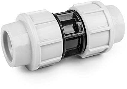 rg-vertrieb PE Rohr Verschraubung Fittings Klemmfitting Kupplung für Verlegerohr Rohrverbinder 20 25 32 40mm wählbar (25 mm)