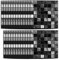 Hiser 25 Pièces Marbre Adhésive Décorative à Carreaux pour Salle de Bains et Cuisine Stickers Carrelage, Mosaïque Style Imperméables Auto-adhésifs 3D Adhésive Décoration (Noir,15 x 15cm)