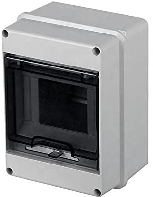 DOJA Industrie | Aufputz Verteilerkasten Feuchtraum 122x162x95 | Verteilerdose Sicherungskasten Aufputz | Abzweigdose Wasserdicht | Wasserdichte Gehäuse als Kabelverbinder Box, Kabelbox Wasserdicht