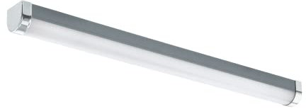 EGLO LED Spiegelleuchte Tragacete 1 - Wandlampe Aus Kunststoff, Metall - Badezimmer Lampe in Silber, Weiß, Chrom - Feuchtraumleuchte Neutralweiß, IP 44, L: 60 cm