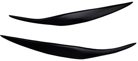 HZJA Auto Scheinwerfer Augenbraue Auto Front Augenlid Scheinwerferlampe Augenbrauen Ordnung für Ford für Fiesta MK7 2009-2012 Kohlefaser Augenlider Augenbrauen